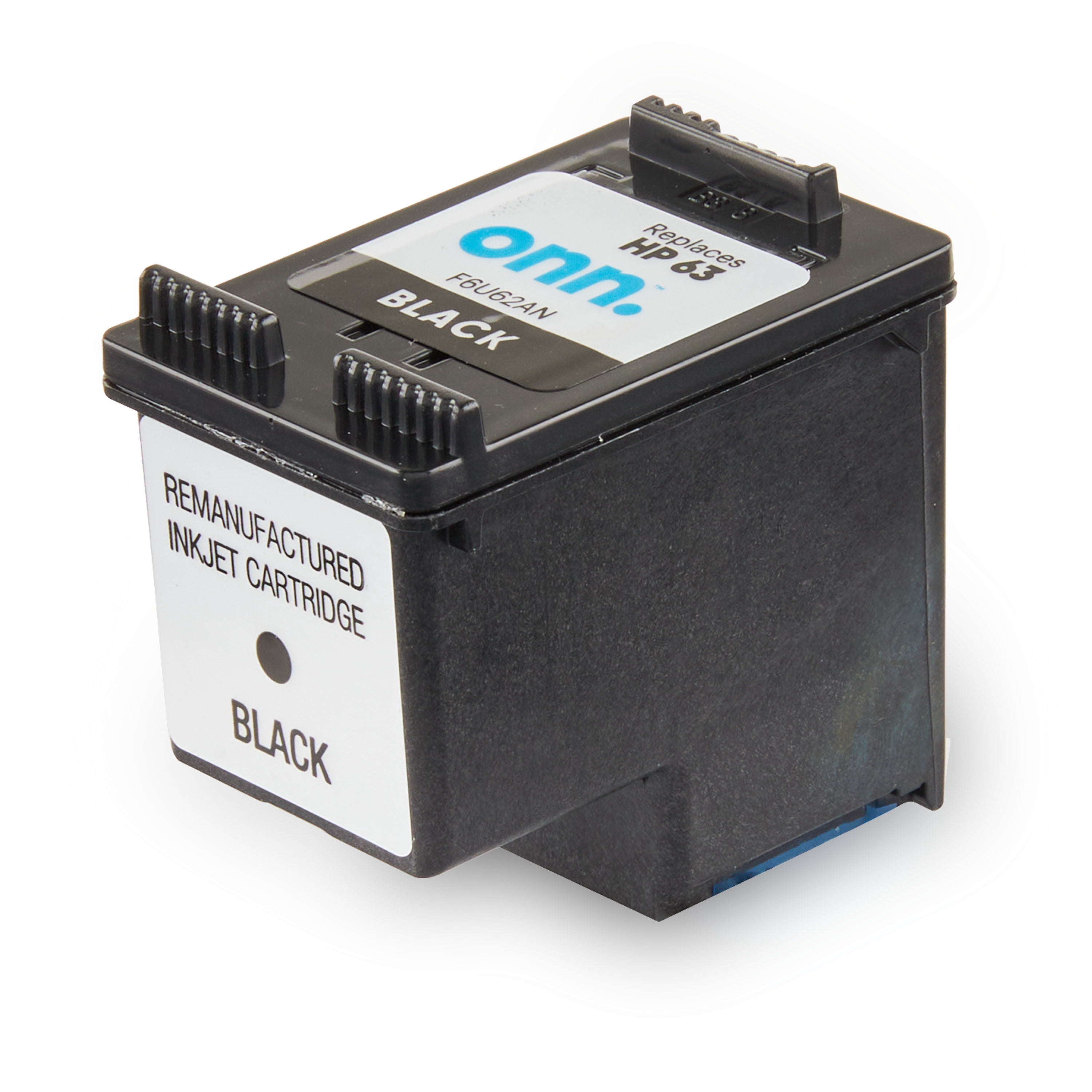 onn. Remanufactured Ink Cartridge, HP 63 Black