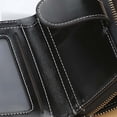 thumbnail image 5 of Wallets With Zipper Shaped Metal Buckle Heart Shaped Chain Compact And Portable (Brown), 5 of 5