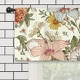 thumbnail image 5 of Flower Floral Kitchen Curtain Valance 54W x 18L Inch Vintage Blossom Plant Botanical Beige Spring Boho Retro Rod Pocket Short Cafe Small Window Treatment Drapes Decor, 5 of 6