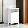 thumbnail image 6 of Small Floor Storage Cabinet/Organizer with Drawer and Door, For Bathroom & Toilet, White, 6 of 8
