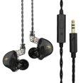 thumbnail image 2 of Auriculares con cable, auriculares cancelación de ruido, auriculares deportivos con controlador de 17 Ω para ejercicio, interiores al , Micrófono en línea ne Micrófono en línea negro, 2 of 7