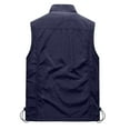 thumbnail image 4 of Dwelliawo Hiking Vest Men Golf Lightweight Casual Jacket Quick Dry Outdoor Vest with Pocket Fall Zip Sleeveless Vests Dark Blue M, 4 of 4