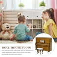 Axio 1 Set of Miniature Piano and Stool Miniature House Furniture Model