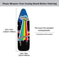 thumbnail image 5 of HELLHERO Ironing Board Cover Hook and Loop Fastener Elastic Edge Rainbow UFO Stars Replacement Ironing Board Covers for Friends, 5 of 5