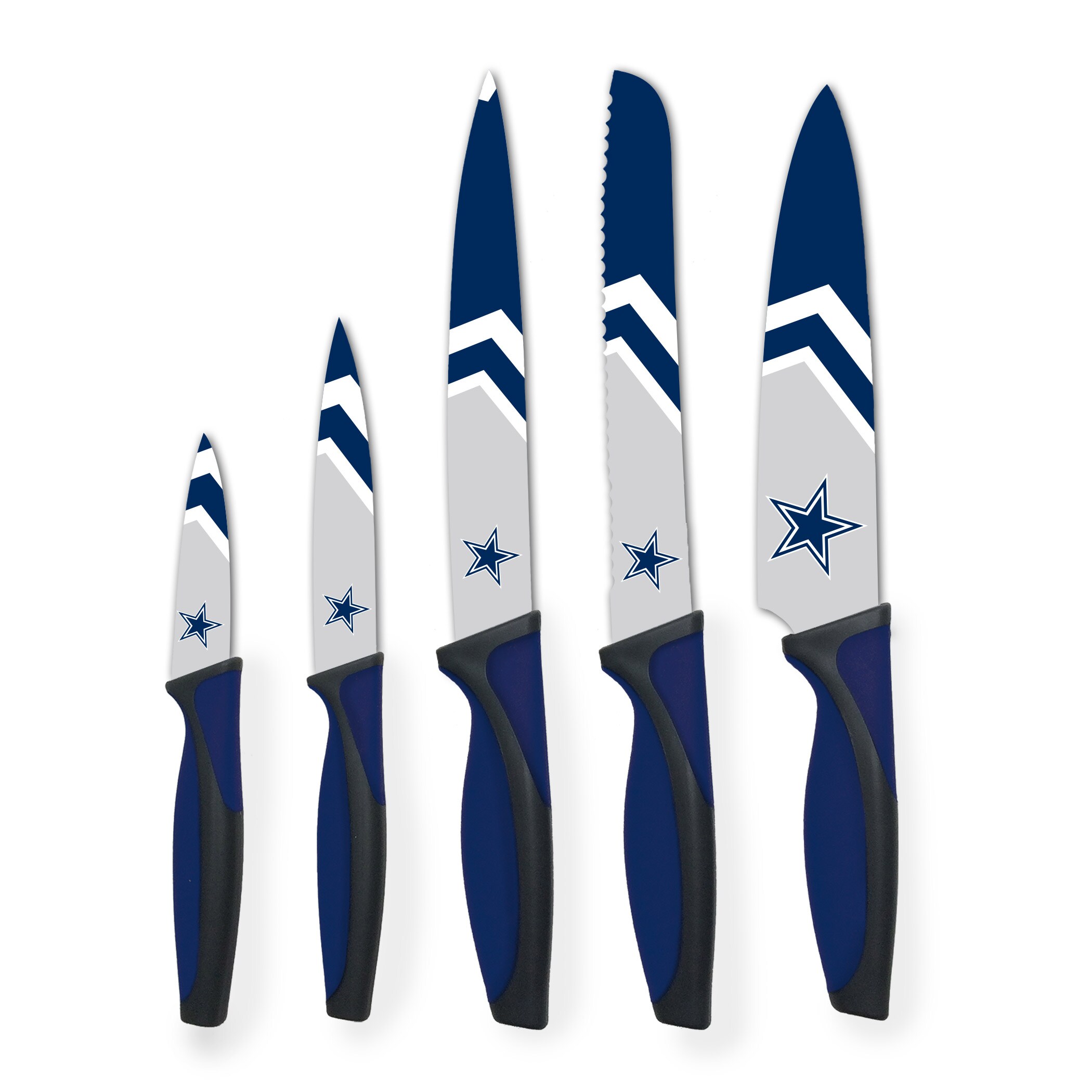 Dallas Cowboys Woodrow 5Piece Stainless Steel Cutlery Knife Set
