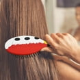 thumbnail image 3 of Red Christmas Santa Costume Pattern Hair Brush,Girls Detangling Hair Brush,Glide Through Tangles with Ease for Wet & Dry Hair,8.8"X2.8", 3 of 7