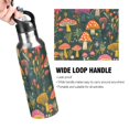 thumbnail image 4 of Yayeee 20oz Insulated Water Bottle Double Wall Stainless Steel with Flip Straw Lid, Orange Mushroom, 4 of 7