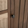 thumbnail image 4 of SAFAVIEH Landers Rustic 3 Baskets Storage Console, Brown/Natural, 4 of 15