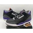 thumbnail image 2 of Nike Air Jordan Retro 3 Court Violet 2020 Taille 13 Authentique Basketball, 2 of 16