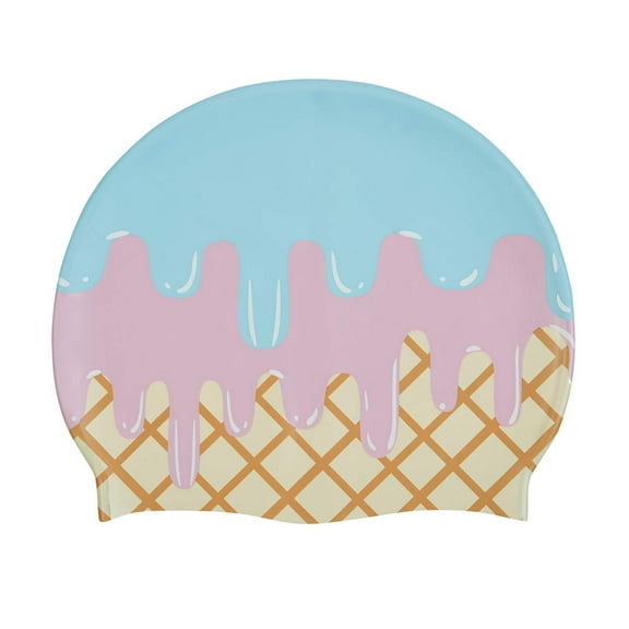 Sporti Ice Cream Scoop Silicone Swim Cap