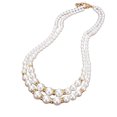 thumbnail image 2 of Naturegr Adjustable Double-Layer Luxury Faux Pearl Beads Necklace for Party, 2 of 8