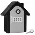 thumbnail image 1 of (Silver) Wall-mounted key cabinet with digital code & emergency keys, large key cabinet XL size outdoor key cabinet, 1 of 5