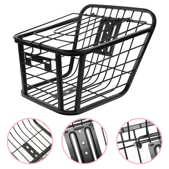 GOOHOCHY Storage Basket Electric Car Bicycle Bike School Bag Fit for Most Bikes Women's