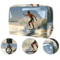 thumbnail image 2 of Surfing in SummerCosmetic Storage Bag with Zipper, Printed Design - Makeup Bag, Makeup Organizer, Travel Pouch Women, Funny Makeup Bags for Women -, 2 of 6