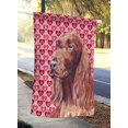 thumbnail image 2 of Carolines Treasures SC9552CHF Irish Setter Valentines Amour Drapeau Toile Maison Taille, 2 of 4