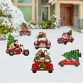 thumbnail image 3 of 6PCS Christmas Yard Signs Xmas Truck Decorative Gnomes Yard Stakes Holiday Christmas Swedish Tomte Yard Decorations Winter Home Pathway Walkway Decor Christmas Outdoor Garden Lawn Decorations, 3 of 8
