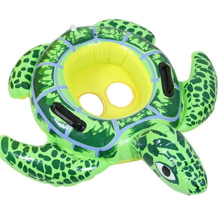 CNMF Baby Turtle Ride Swimming Rings Inflatable Tortoise Baby Swimming Pool Children Swimming Float Ring