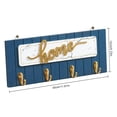 thumbnail image 3 of Wood Key Hook Holder Wall Hanging Organizer Rectangle Shape House Key Rack Hooks Coat Hanger Home Decoration Coat Wall Hook, 3 of 23