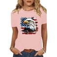 thumbnail image 2 of successthop 4th of July T Shirt for Women Bird Plus Size Anniversary Shirts Festival Top Crewneck Short Sleeve Clothes L, 2 of 8