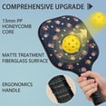 thumbnail image 2 of Pickleball Paddles Set,Pioneer Flower Floral Print Pattern Fiberglass Surface Pickleball Racket Set with 2 Indoor Outdoor Pickleball Balls and Pickleball Bag,Pickle-ball Equipment, 2 of 6
