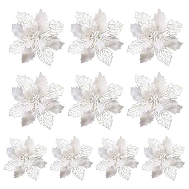 Fake Flowers 10pcs PE PE+ Gold Onion Powder 9CM More Color 10 Pcs Christmas Tree Wreath