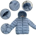 thumbnail image 5 of Esaierr 2-14 Y Baby Kids Hooded Winter down Jacket for Boys Girls Lightweight Puffer down Jacket Windproof Cuffs Warm Coats Zipper Short down Outerwear Tops, 5 of 8