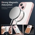 thumbnail image 2 of JETech Magnetic Case for iPhone 15 6.1-Inch Compatible with MagSafe, Translucent Matte Back Slim Shockproof Phone Cover (Pink), 2 of 6
