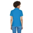thumbnail image 2 of Ladies' Pima Piqué Short-Sleeve Y-Collar Polo - FRENCH BLUE - XL, 2 of 3