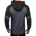 thumbnail image 4 of Vintage Mens Hoodies Casual Loose Sweatshirt Blocking Color Drawstring Large Pocket Hoodie Raglan Sleeve Sports Sweatshirt,Size M-3XL, 4 of 4