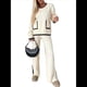 thumbnail image 2 of Conjunto de 2 Piezas para Mujer: Jersey de Punto de Larga Informal y Pantalón de Pierna . Conjunto Deportivo para Estar en Casa. M, 2 of 10