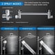thumbnail image 2 of Conjunto de ducha de lluvia de alta presión ajustable 180° con 3 modos de rociado, brazo extensible y gancho - Ideal para cuartos de baño y hoteles, 2 of 6