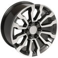 thumbnail image 4 of OE Wheels CV35 18 Inch Rim Fits Sierra 1500 AT4 Style 6x139.7 18x8.5 Gloss Gunmetal Machined - Hollander 5909 (1), 4 of 5