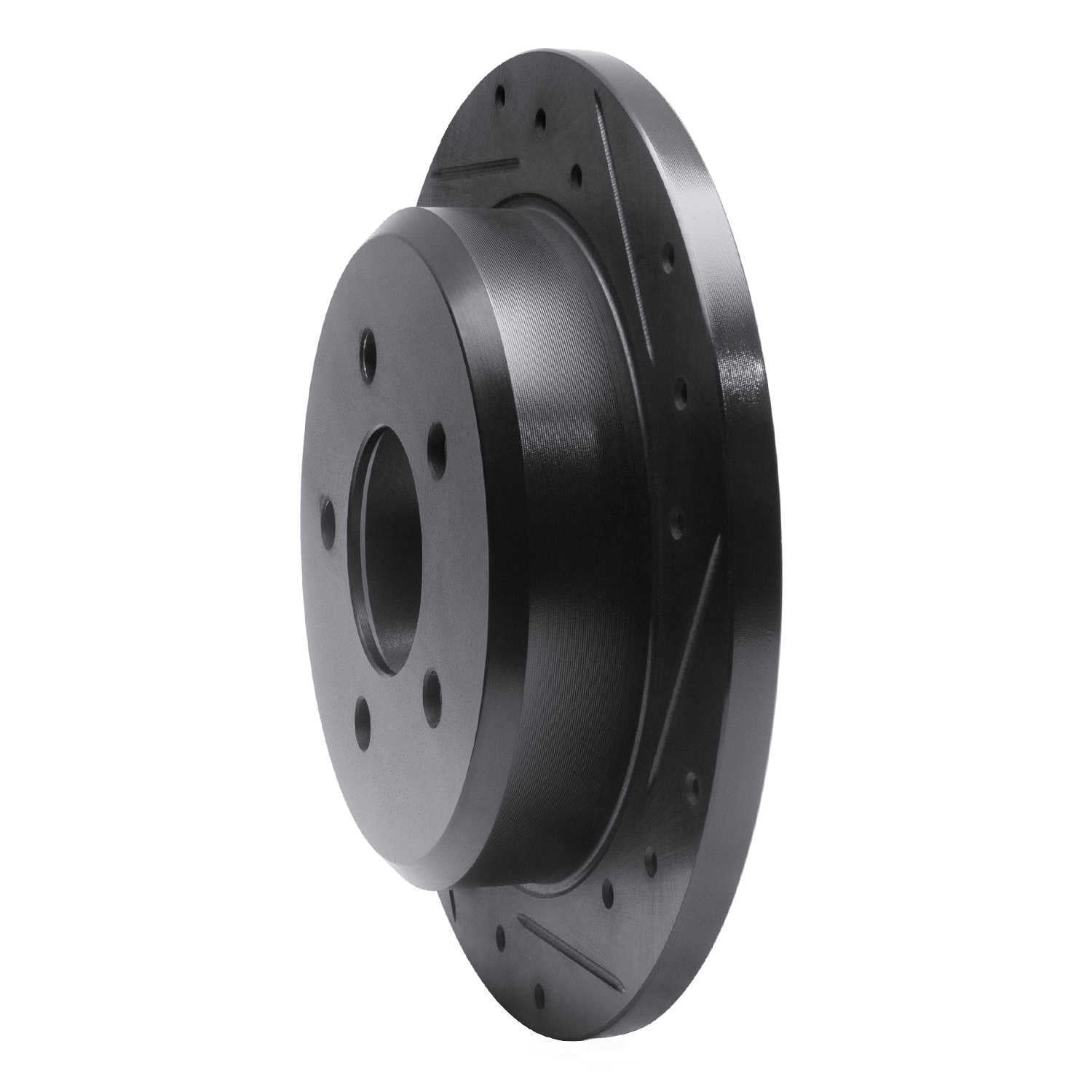 Dynamic Friction Company 633-56015R DFC Brake Rotor - Drilled And Slotted - Black