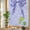 Purple, variant on Rainbow Window Privacy Film, Purple Bow Static Cling Decorative Window Film PVC, Cute Bowknot Simple Pure Color No Glue UV Blocking Glass Covering, Removable Stained Glass Sticker 17.7''x39.3''