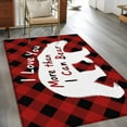 thumbnail image 3 of Valentine's Day Washable Area Rug 2.7 x 5 ft I Love More Than I Can Bear, Soft Non Slip Rugs Stain Repellent Indoor Felt Carpet for Living Dining Room Bedroom Home Office, 3 of 9