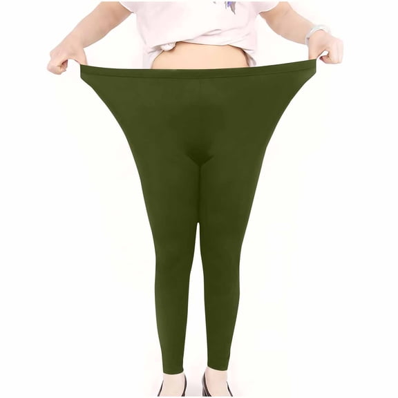 HomeGardon Leggings for Women Fashion Plus Size High Waisted Leggings Trousers Yoga Sport Hole Casual Pants