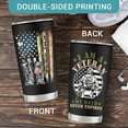 thumbnail image 6 of Veteran Gifts for Men - Veteran Day Gifts for Him - Army Veteran Gift for Marine Corps/Air Force/Navy, 20 oz Stainless Steel Tumbler, 6 of 6