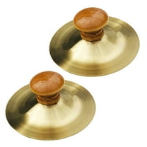GOOHOCHY Set of 2 Low Volume Cymbals for Kids - Handheld Children's Percussion Instruments