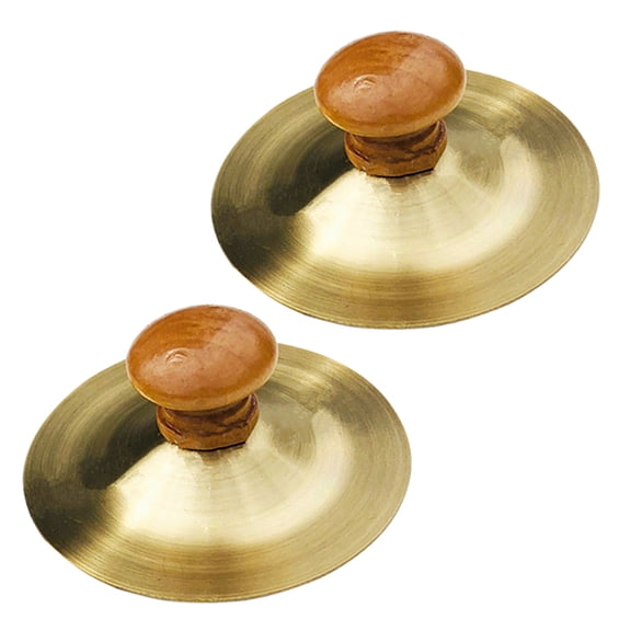 GOOHOCHY Set of 2 Low Volume Cymbals for Kids - Handheld Children's Percussion Instruments