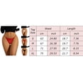 thumbnail image 3 of Gibobby Calzoncillos de encaje para mujer Tangas sexis para mujer, bragas invisibles, ropa interior, calzoncillos con espalda en T de tiro bajo(Rojo,M), 3 of 3
