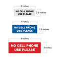 thumbnail image 2 of Basic NO CELL PHONE USE PLEASE Sign - Red / Yellow (Medium), 2 of 5