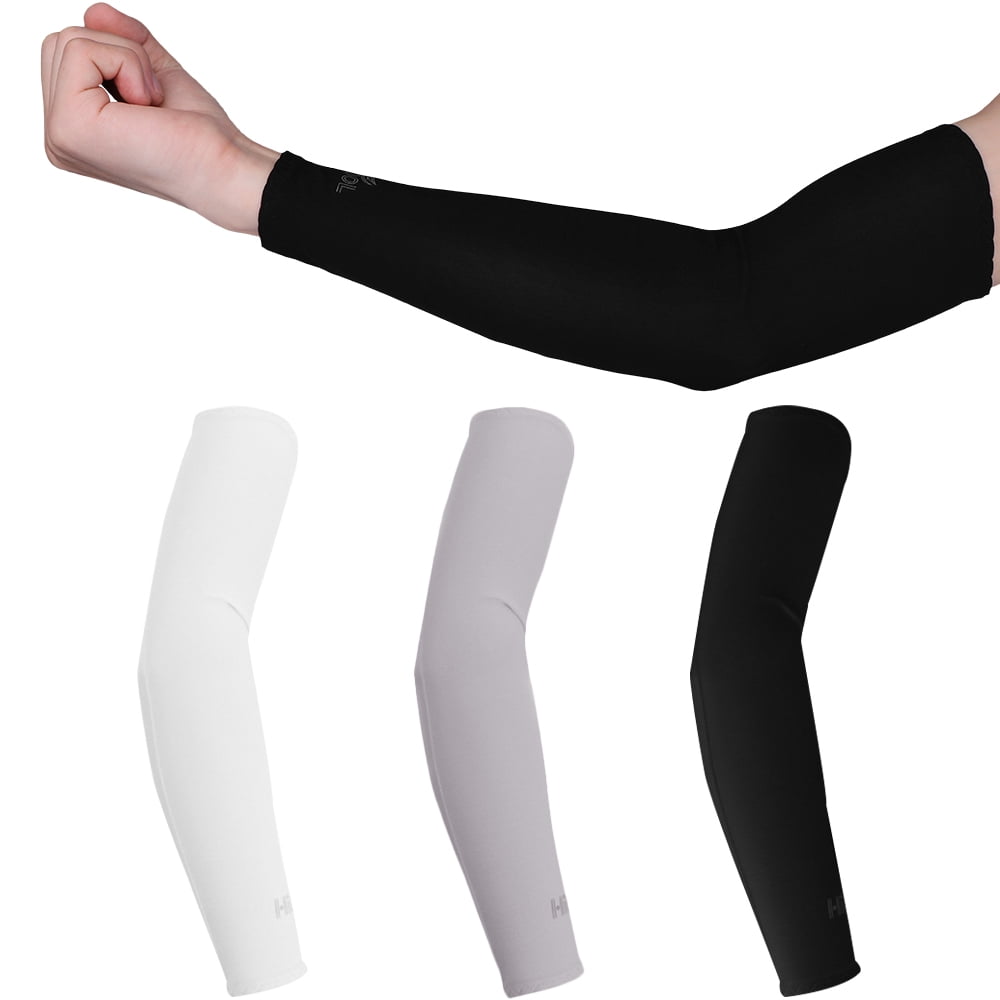 1 Pairs Sun Protection Sleeves UV Protection Cooling Sleeves Arm Sleeves Men Women Sports Sun