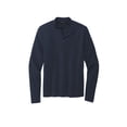 thumbnail image 3 of MERCER+METTLE Unisex Stretch Quarter Zip Pullover | Mock Neck Sweatshirt for Men & Women, Lightweight 1/4 Zip for Work - Night Navy S, 3 of 4