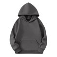 thumbnail image 5 of Abcomgle Hoodies for Teen Girls Cute Casual Hooded Girls Sweatshirt Plain Long Sleeve Girls Pullover Sweatshirt Casual Winter School Clothes for Teen Girls with Pocket, 5 of 5