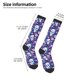thumbnail image 2 of Balery Skull Purple Flower Calcetines novedosos Calcetines deportivos Calcetines hasta la rodilla Calcetines de algodón Calcetines originales y geniales, 2 of 6