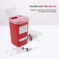 thumbnail image 3 of Alcedo Sharps Container for Home Use 1 Quart (1-Pack) | Biohazard Needle and Syringe Disposal | Small Portable Container for Travel and Professional Use, 3 of 10