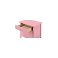 thumbnail image 5 of Homestock Old World Charm Nightstand - Dovetailed Drawers for Bedroom Storage, Stylish Nickel Hardware, Painted Nightstand, Floor Mountable-Color:Pink,Size:3 Drawer, 5 of 5