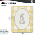 thumbnail image 4 of Stupell Industries Farmhouse Little Bunny on Yellow Gingham Canvas Art, 36 x 48, by The Paper Curator, 4 of 8