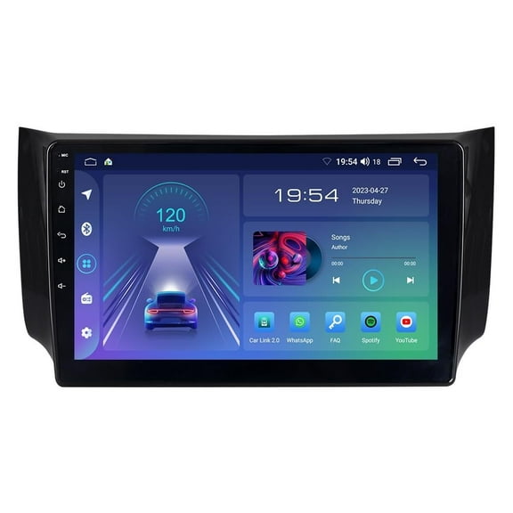 S 10.1 inch Car Stereo Radio for Nissan Sentra 2016-2019,4Core 2G 32G Android GPS Navigation Unit Replacement with Wireless Carplay,Android Auto,SWC,1280x800 Touchscreen Multimedia Player