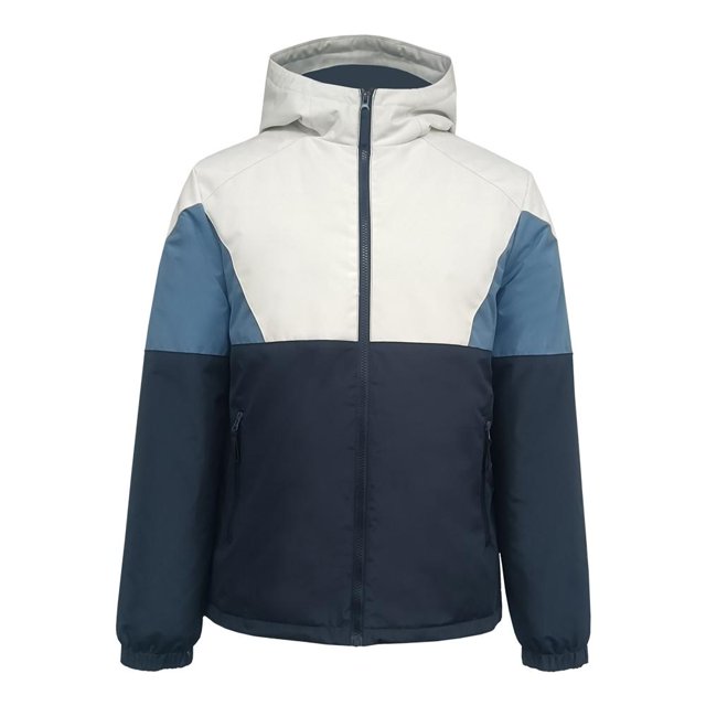 Chamarra George para Hombre en Bloques con Capucha